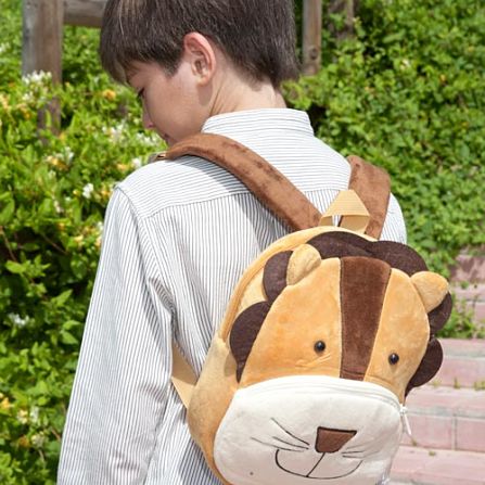mochila infantil leon