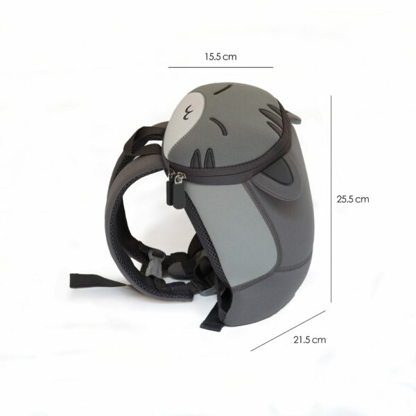 Mochila Neopreno Gato Gris - Imagen 5