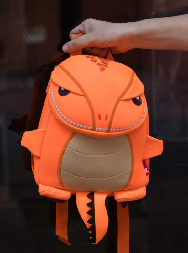 Mochila Neopreno Dinosaurio Naranja - Imagen 7